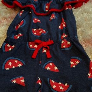 Girls shorts romper
